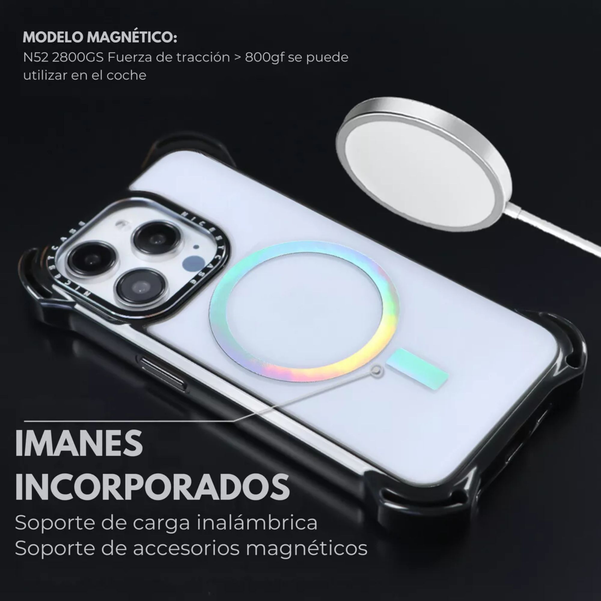 Foto 5 | Funda Case Uso Rudo Ultra Bounce Epoxi Para Iphone 15 Tornasol Magsafe