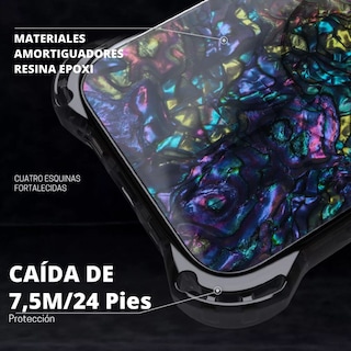 Foto 4 | Funda Uso Rudo Ultra Bounce Concha Nacar Para Iphone 13 Pro Max Concha Color Negro