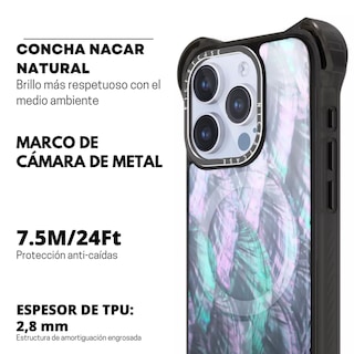 Foto 6 | Funda Uso Rudo Ultra Bounce Concha Nacar Para Iphone 13 Pro Max Concha Color Gris
