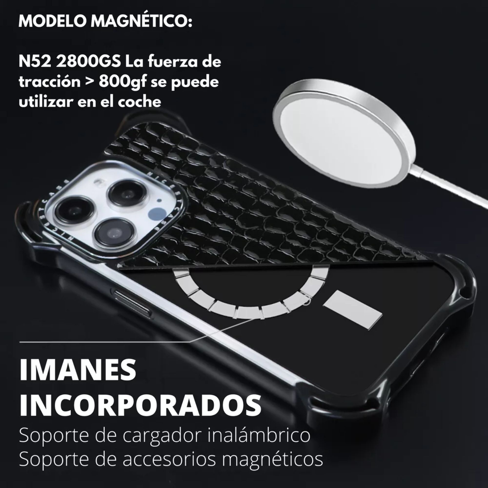 Foto 9 pulgar | Funda Uso Rudo Para Iphone Magsafe Ultra Bounce Animal Print Protector Para Iphone 13 Pro / Cobra