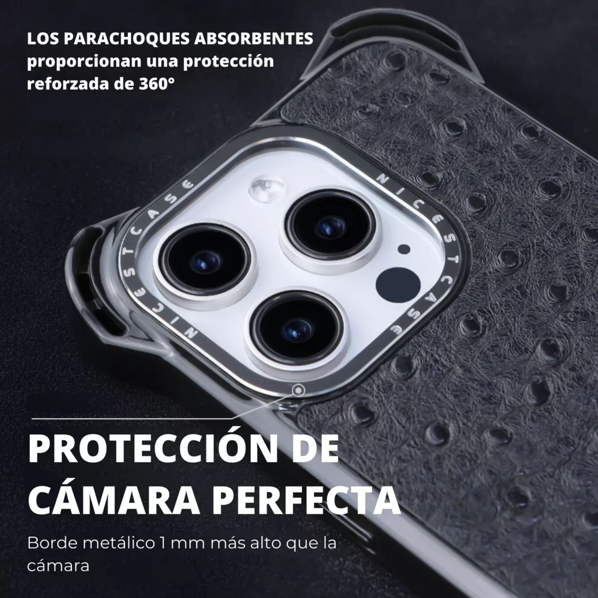 Foto 8 pulgar | Funda Uso Rudo Para Iphone Magsafe Ultra Bounce Animal Print Protector Para Iphone 13 Pro / Cocodrilo
