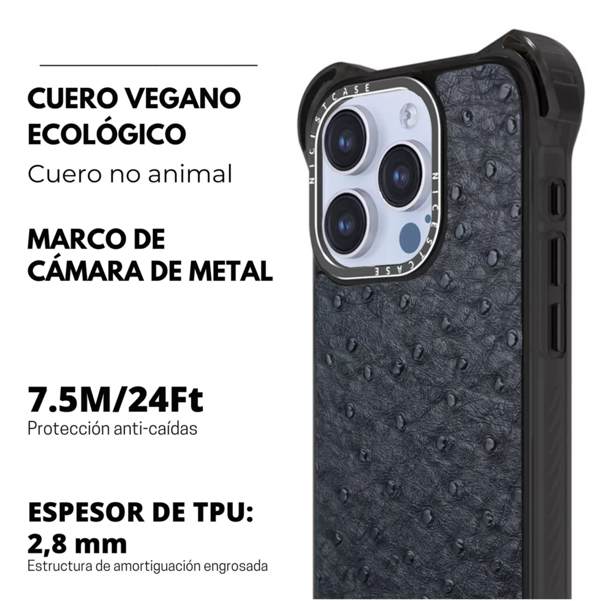 Foto 9 pulgar | Funda Uso Rudo Para Iphone Magsafe Ultra Bounce Animal Print Protector Para Iphone 13 Pro / Cocodrilo