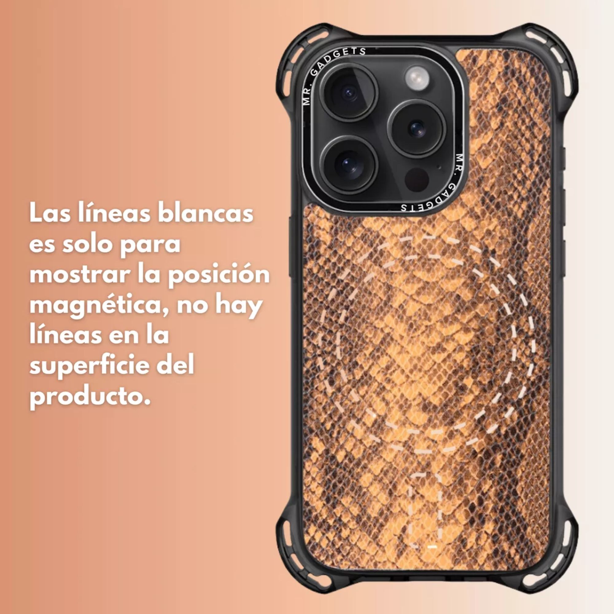 Foto 3 pulgar | Funda Uso Rudo Para Iphone Magsafe Ultra Bounce Animal Print Protector Para Iphone 15 / Boa