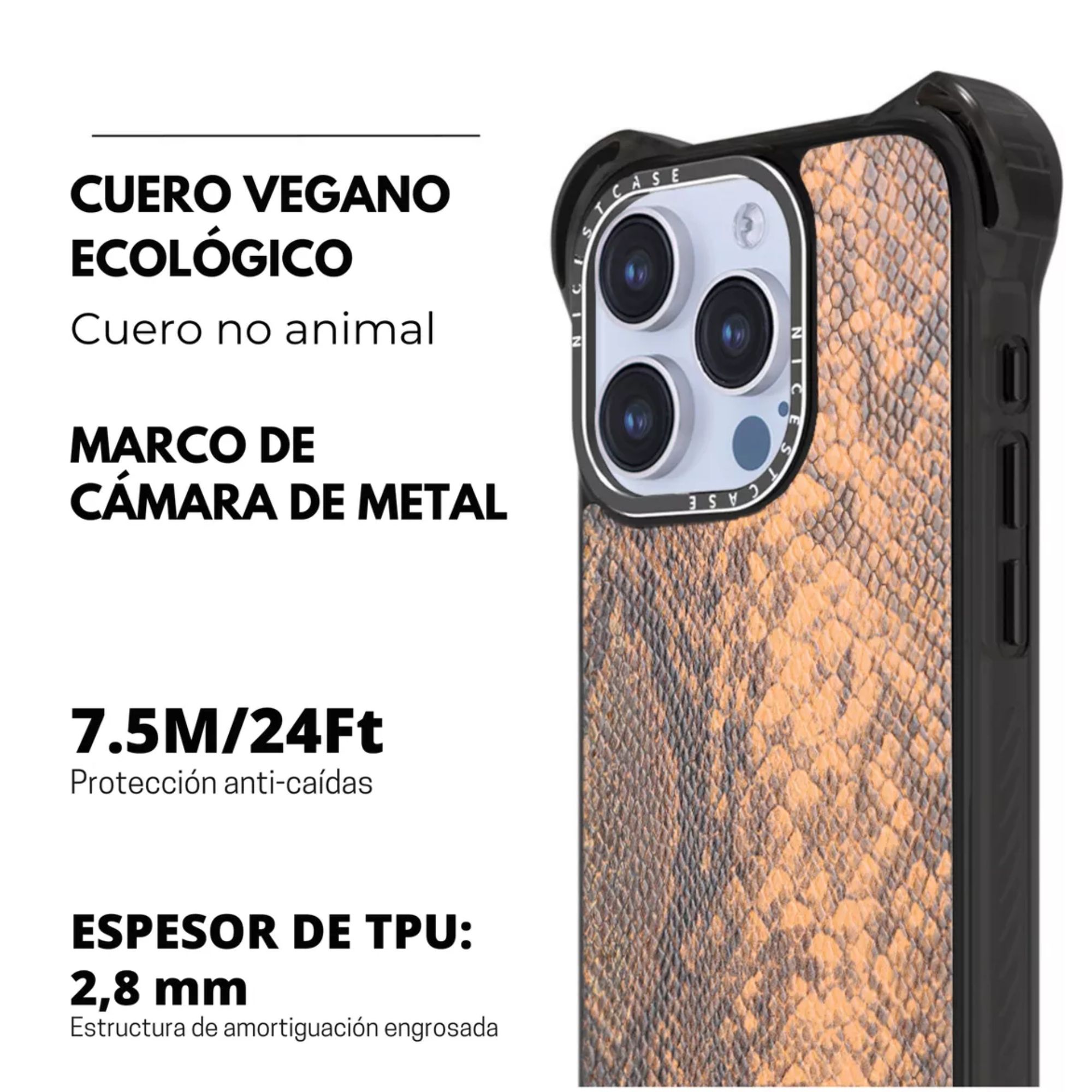 Foto 7 pulgar | Funda Uso Rudo Para Iphone Magsafe Ultra Bounce Animal Print Protector Para Iphone 15 / Boa