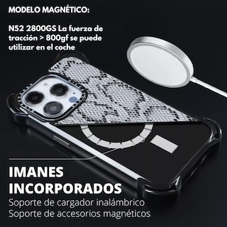 Foto 8 | Funda Uso Rudo Para Iphone Magsafe Ultra Bounce Animal Print Protector Para Iphone 14 Plus/15 Plus / Piton