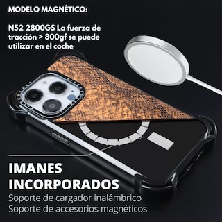 Foto 7 | Funda de Uso Rudo para iPhone Mr. Gadgets Magsafe Ultra Bounce Animal Print