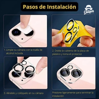 Foto 7 | Mica Protectora Lente Cámara Para Iphone 16/16 Plus Cristal Templado