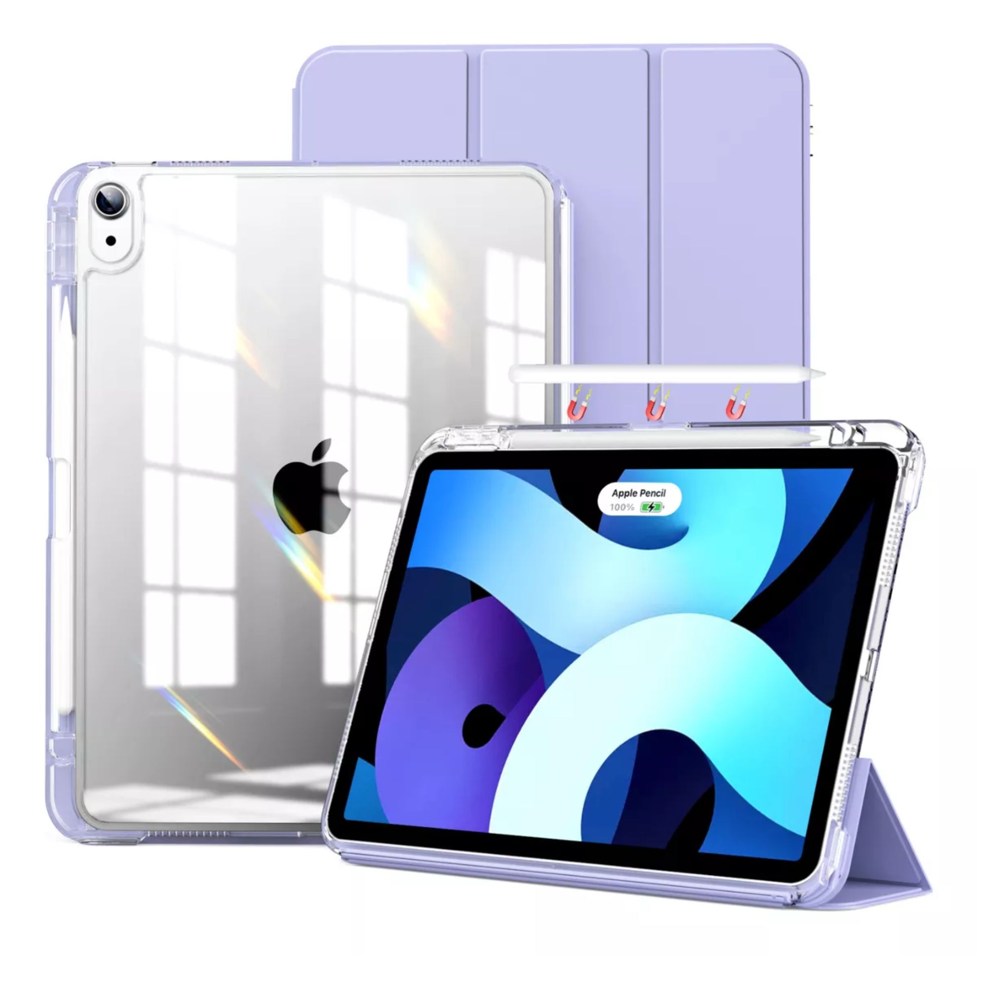 Foto 2 pulgar | Funda Para Ipad Pro 12.9 / Air 13 M2 Smart Cover Soporte Color Lila