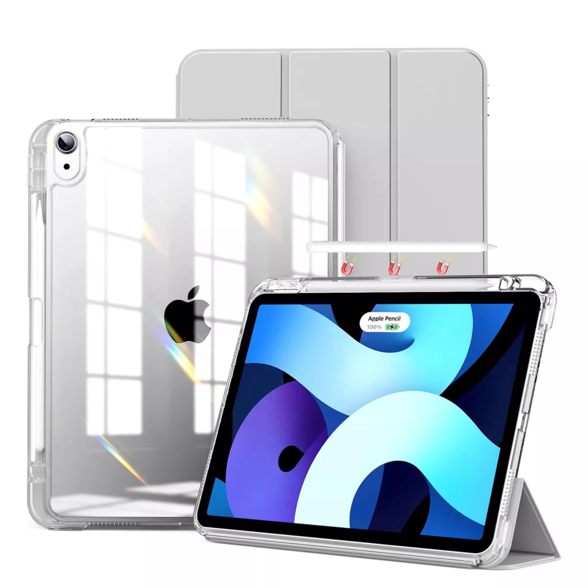 Foto 2 pulgar | Funda Para Ipad Pro 12.9 / Air 13 M2 Smart Cover Soporte Color Gris