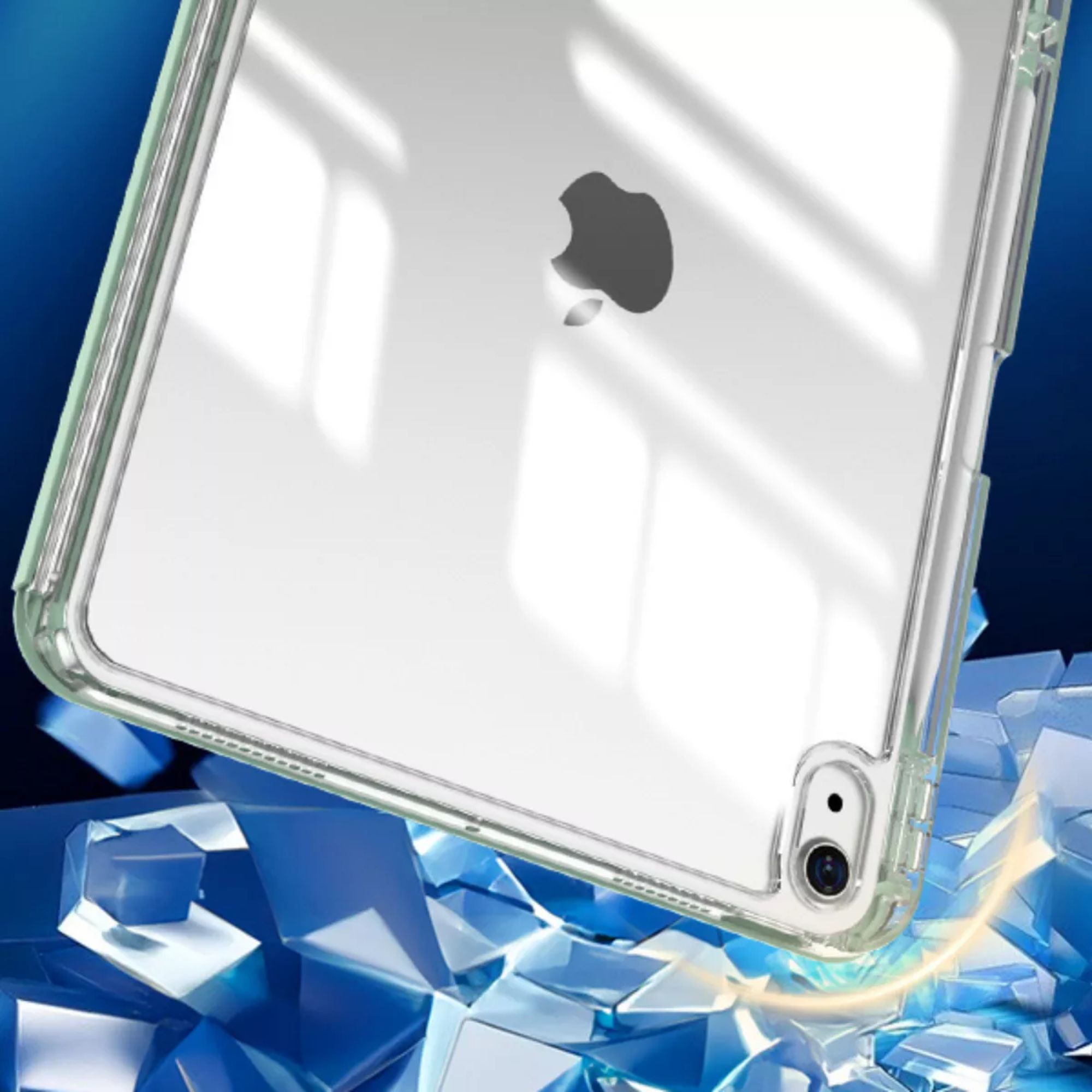 Foto 3 pulgar | Funda Para Ipad Pro 12.9 / Air 13 M2 Smart Cover Soporte Color Azul Cielo