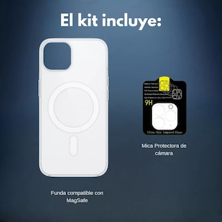 Foto 7 | Kit Mica Cámara Para Iphone 16 + Funda Case Transparente Para Iphone 16 / Titanio Natural