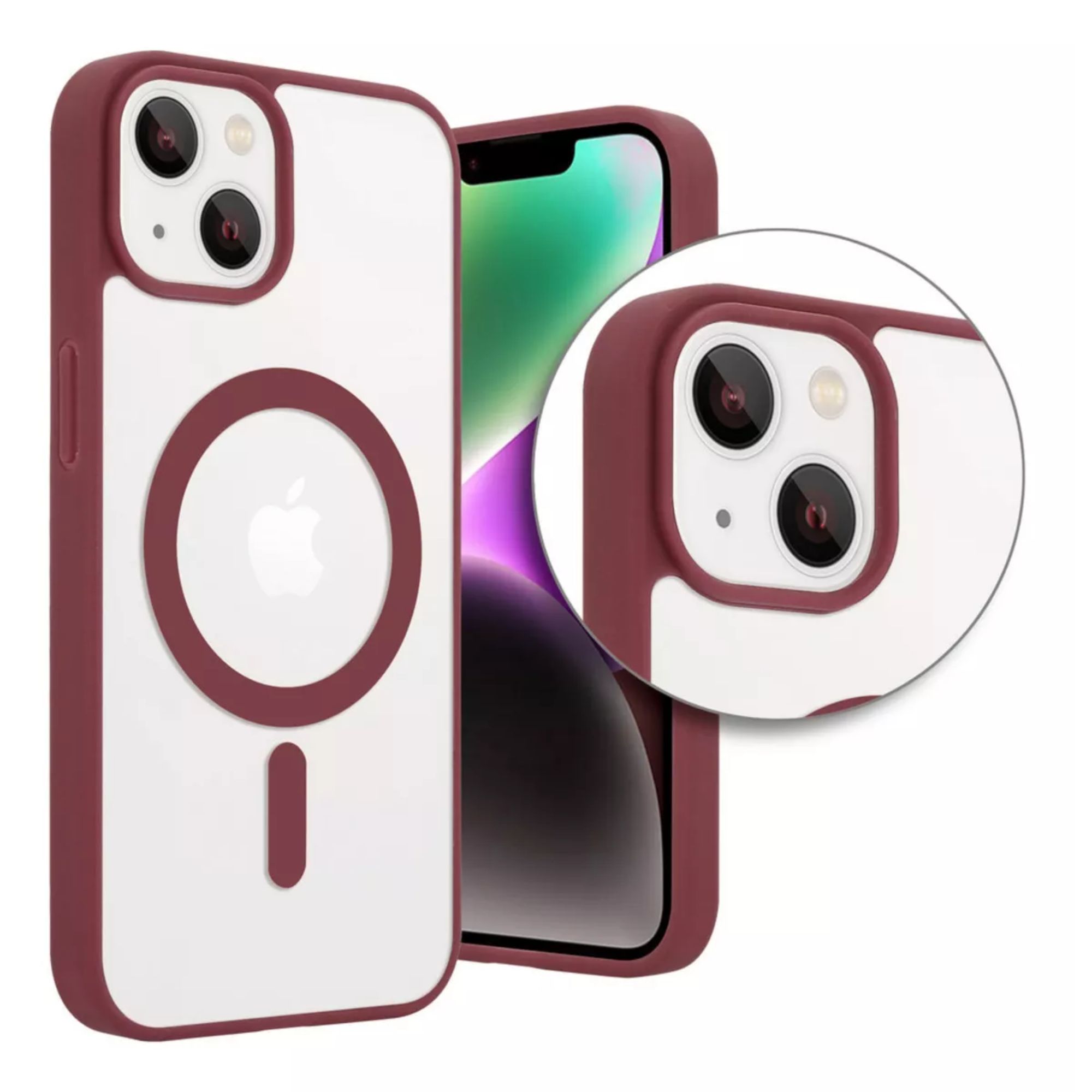 Foto 5 | Kit Mica Cámara para iPhone 16 + Funda Case Transparente con Vino para iPhone 16 Plus