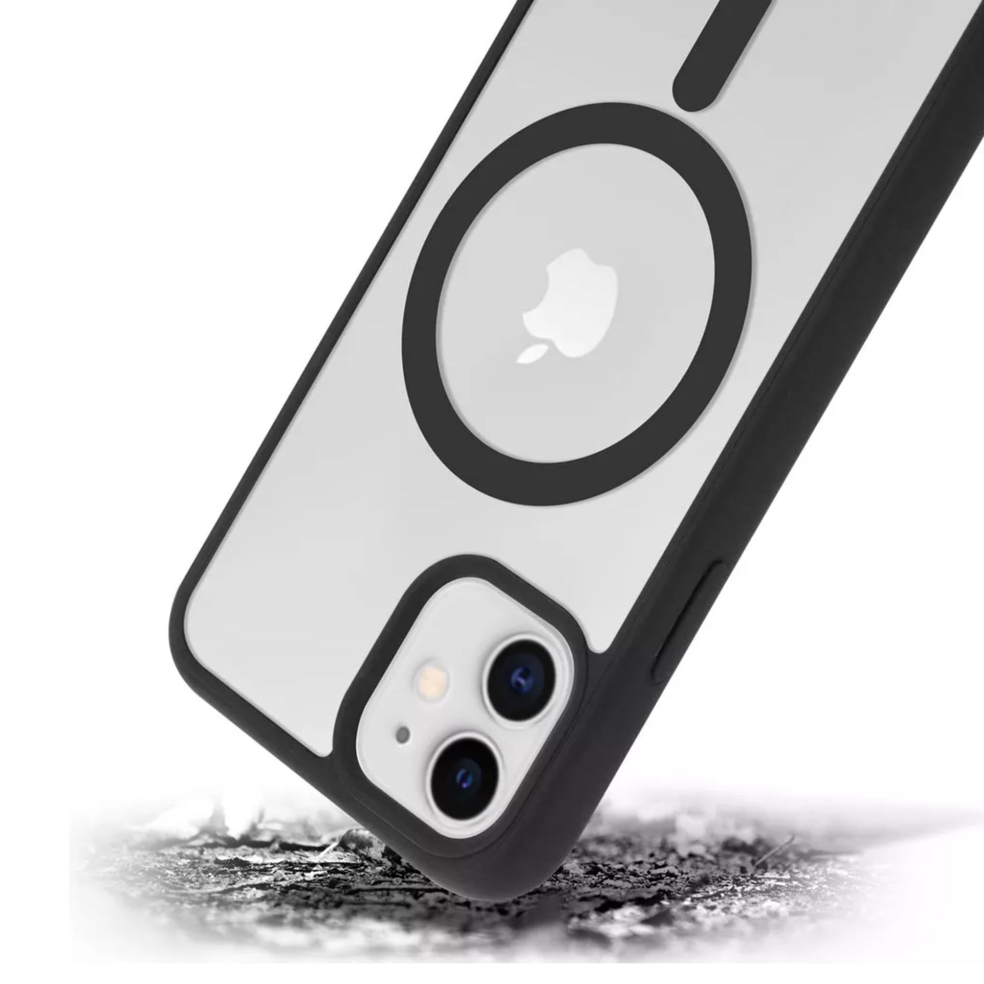 Foto 4 pulgar | Kit Mica Cámara + Funda Case Transparente con Negro para iPhone 16 Pro