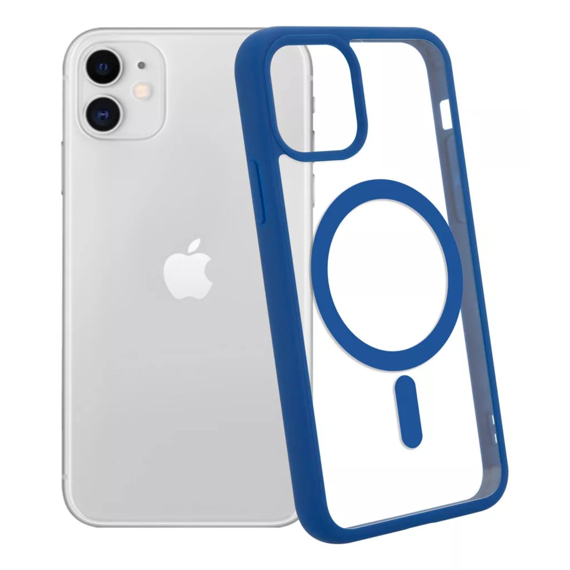 Foto 4 pulgar | Kit Mica Cámara Para Iphone 16 + Funda Case Transparente Para Iphone 16 Pro Max / Azul Navy