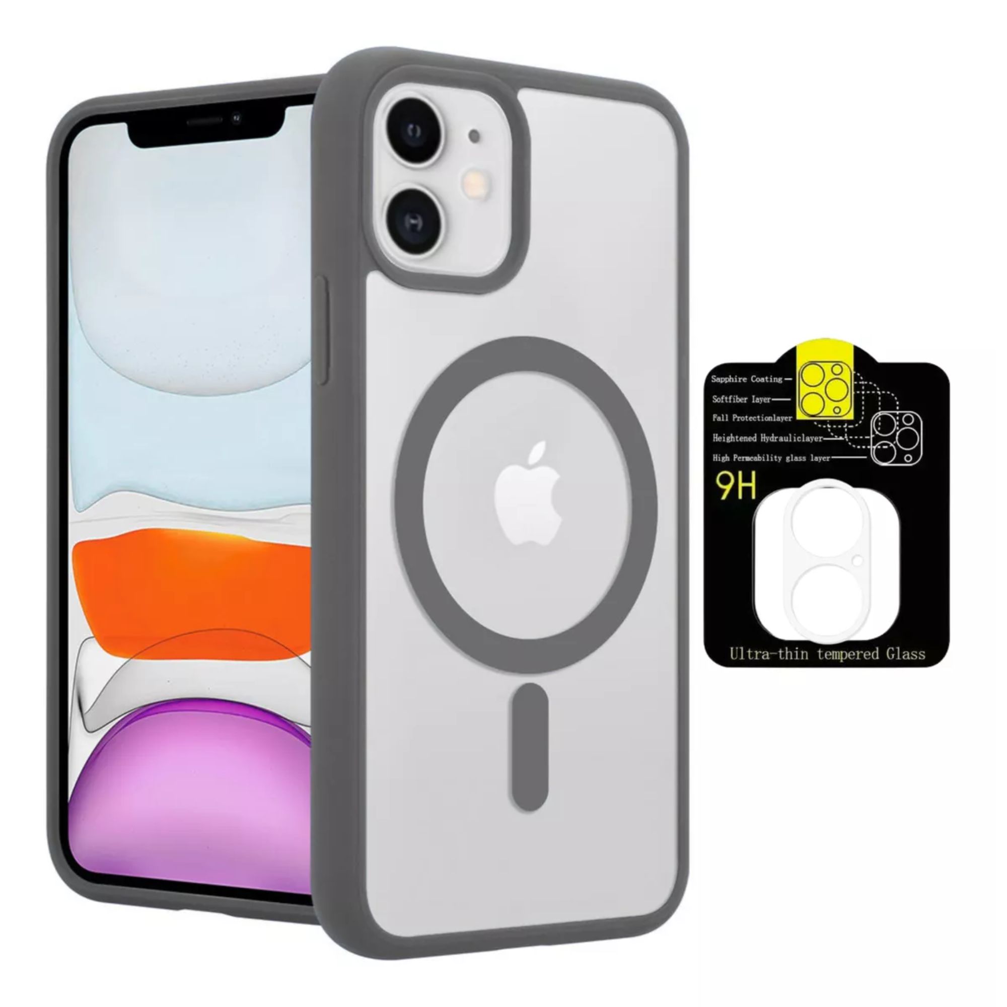 Foto 2 pulgar | Kit Mica Cámara Para Iphone 16 + Funda Case Transparente Para Iphone 16 Pro Max / Titanio Natural