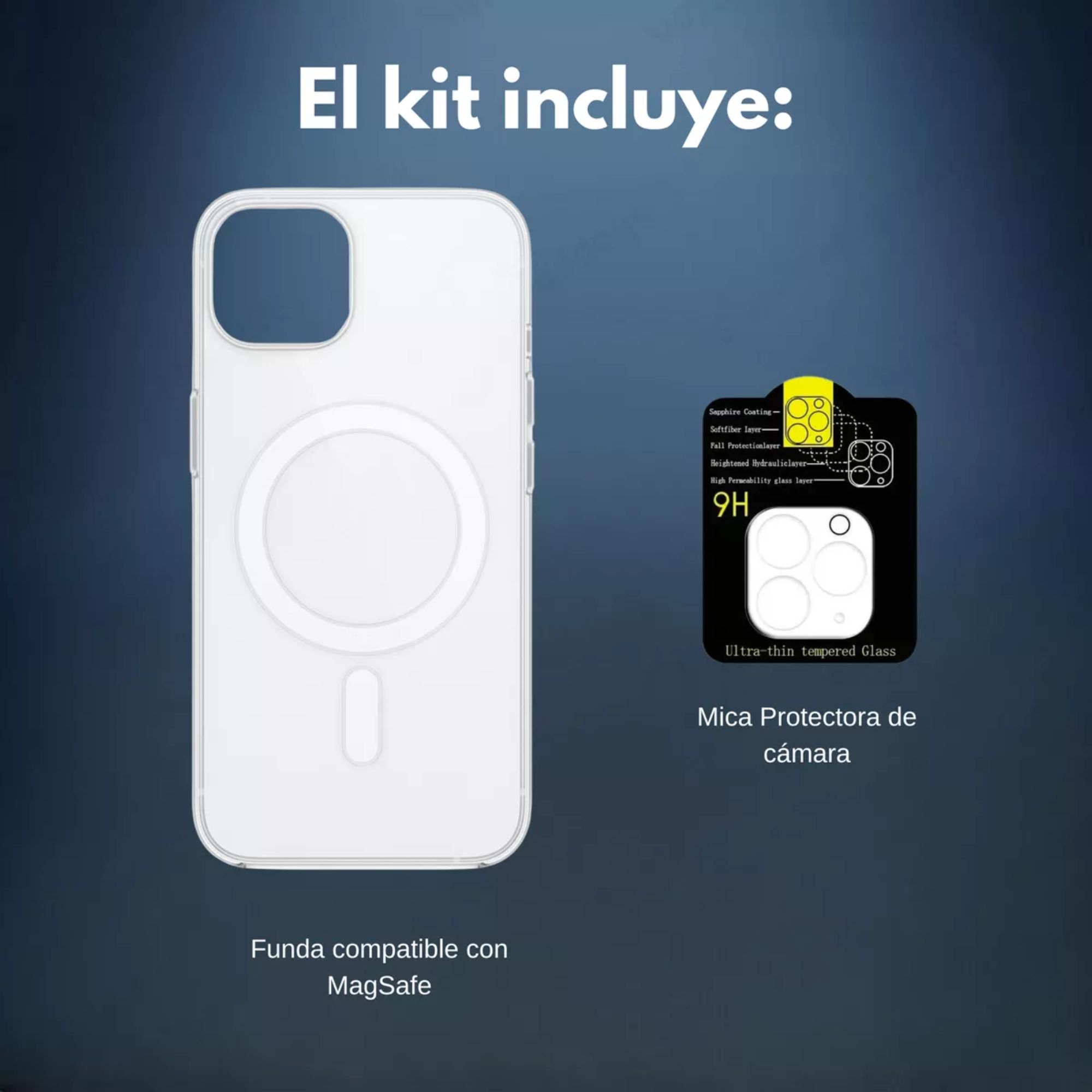 Foto 8 pulgar | Kit Mica Cámara Para Iphone 16 + Funda Case Transparente Para Iphone 16 Pro Max / Titanio Natural