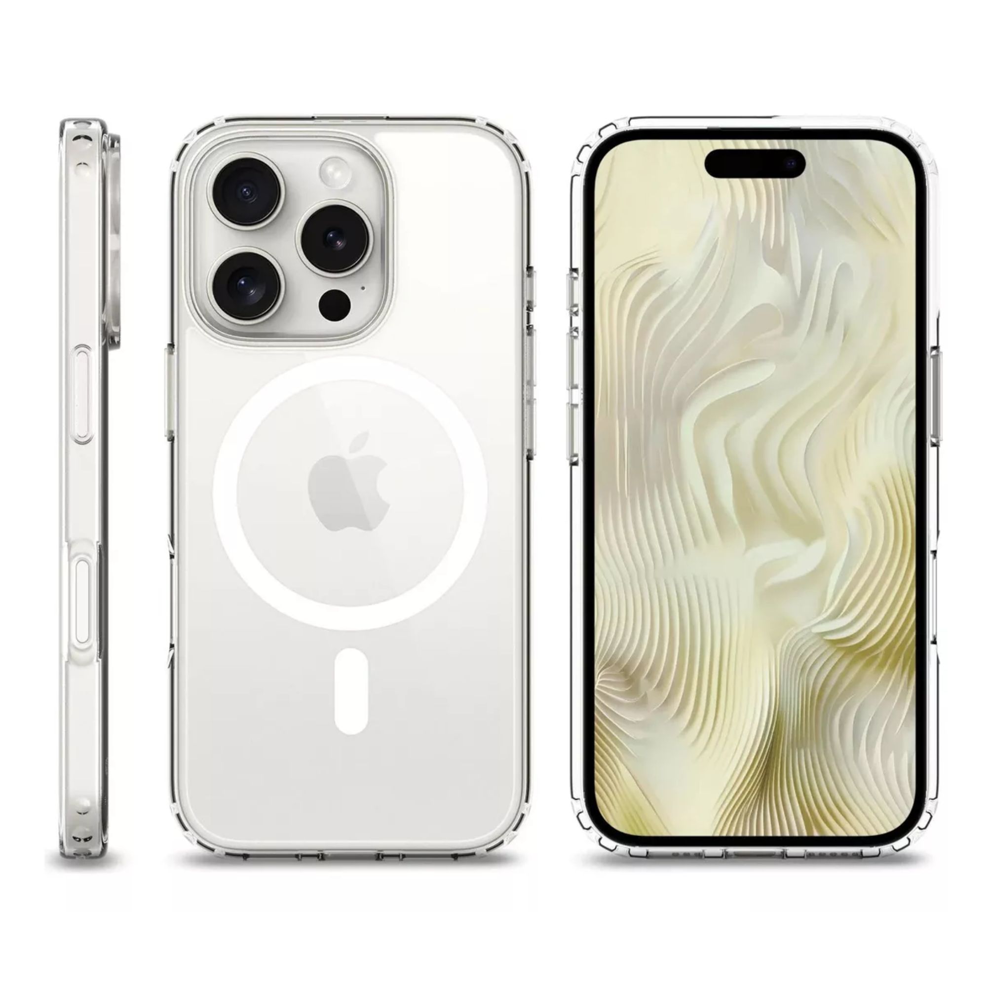 Foto 9 pulgar | Kit Funda + Mica Pantalla + Aros Cámara Para Iphone Magsafe Para Iphone 11 Pro Max / Titanio