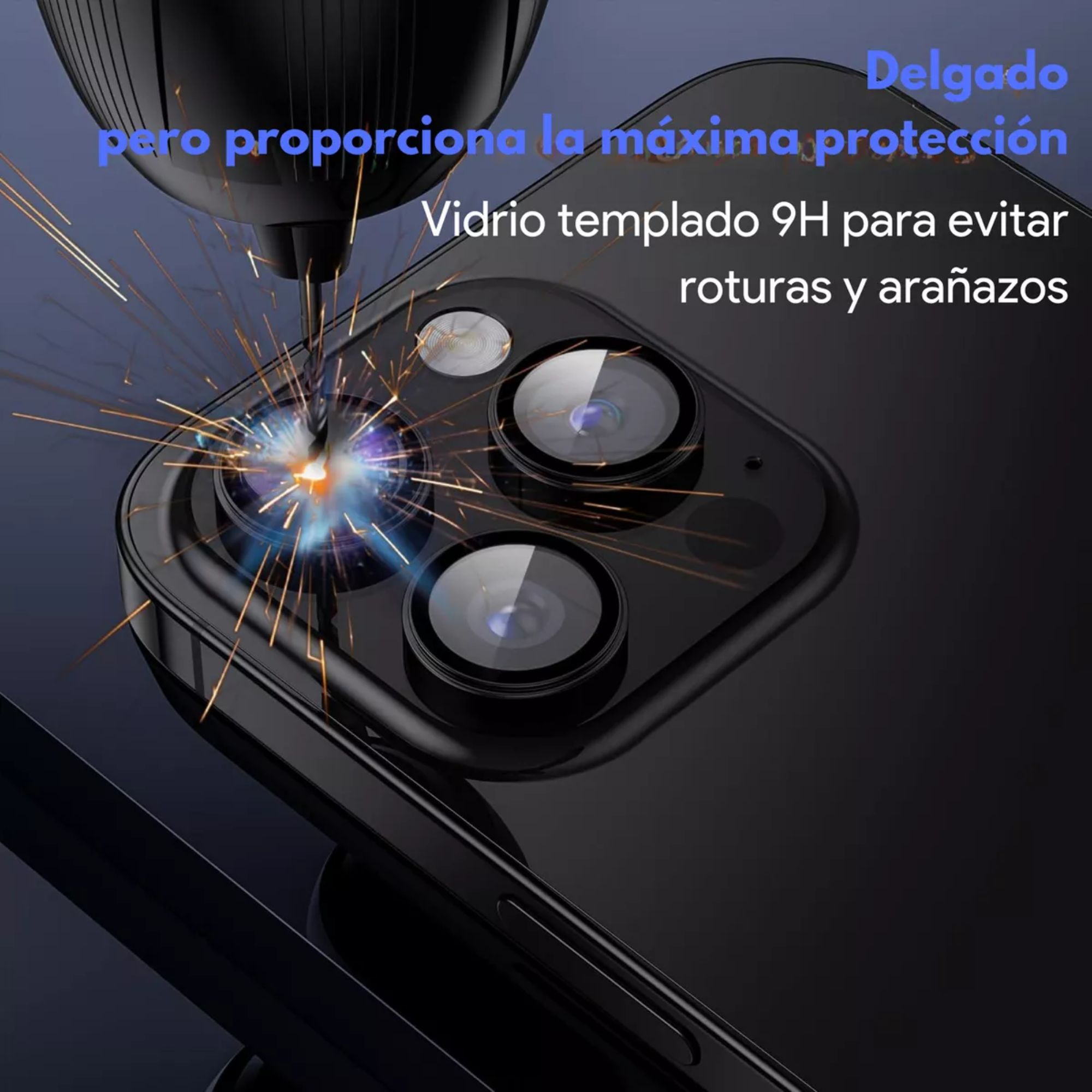 Foto 6 pulgar | Kit Funda + Mica Pantalla + Aros Cámara Para Iphone Magsafe Para Iphone 11 Pro Max / Azul