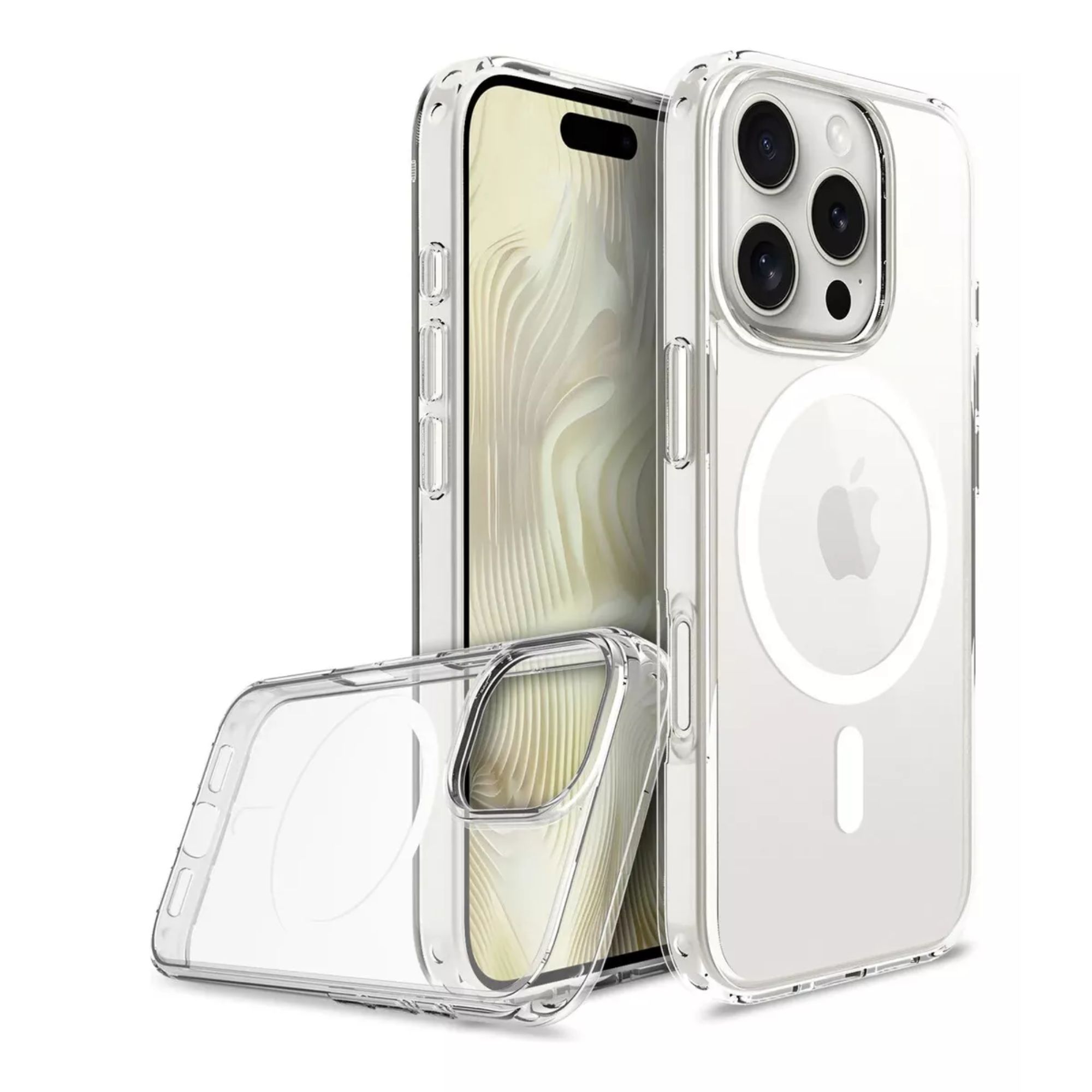Foto 9 pulgar | Kit Funda + Mica Pantalla + Aros Cámara Para Iphone Magsafe Para Iphone 12 Pro / Negro