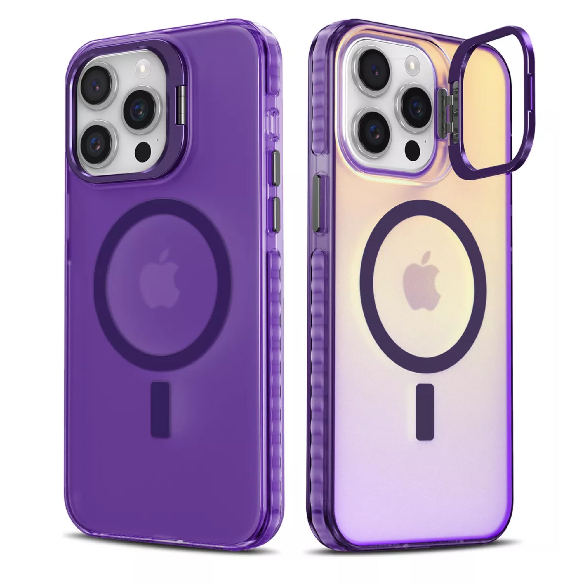 Foto 2 pulgar | Funda Case Tornasol Soporte Premium Para Iphone 16 Magsafe Para Iphone 16 Plus Color Morado