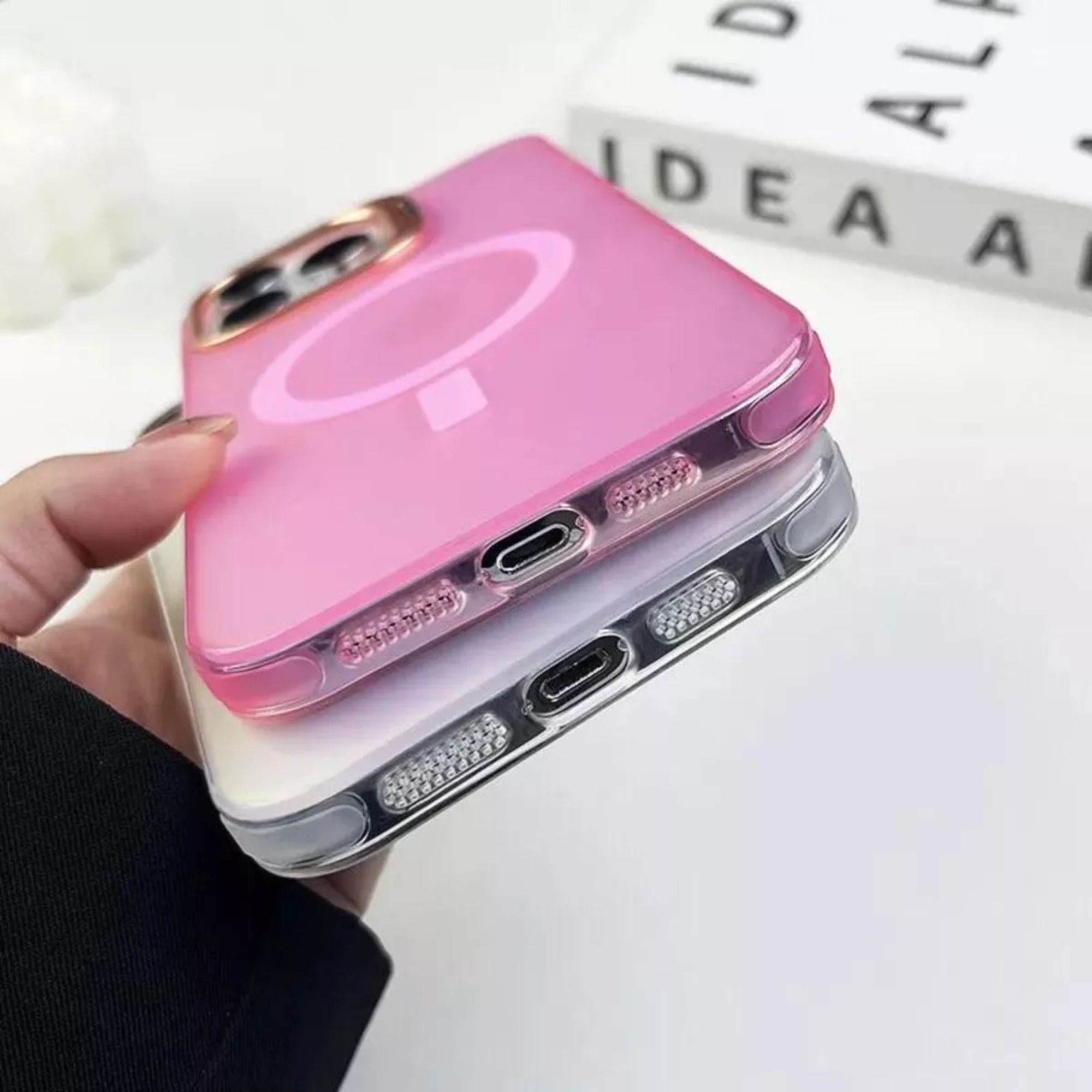 Foto 4 pulgar | Funda Case Tornasol Soporte Premium Para Iphone 16 Magsafe Para Iphone 16 / Rosa