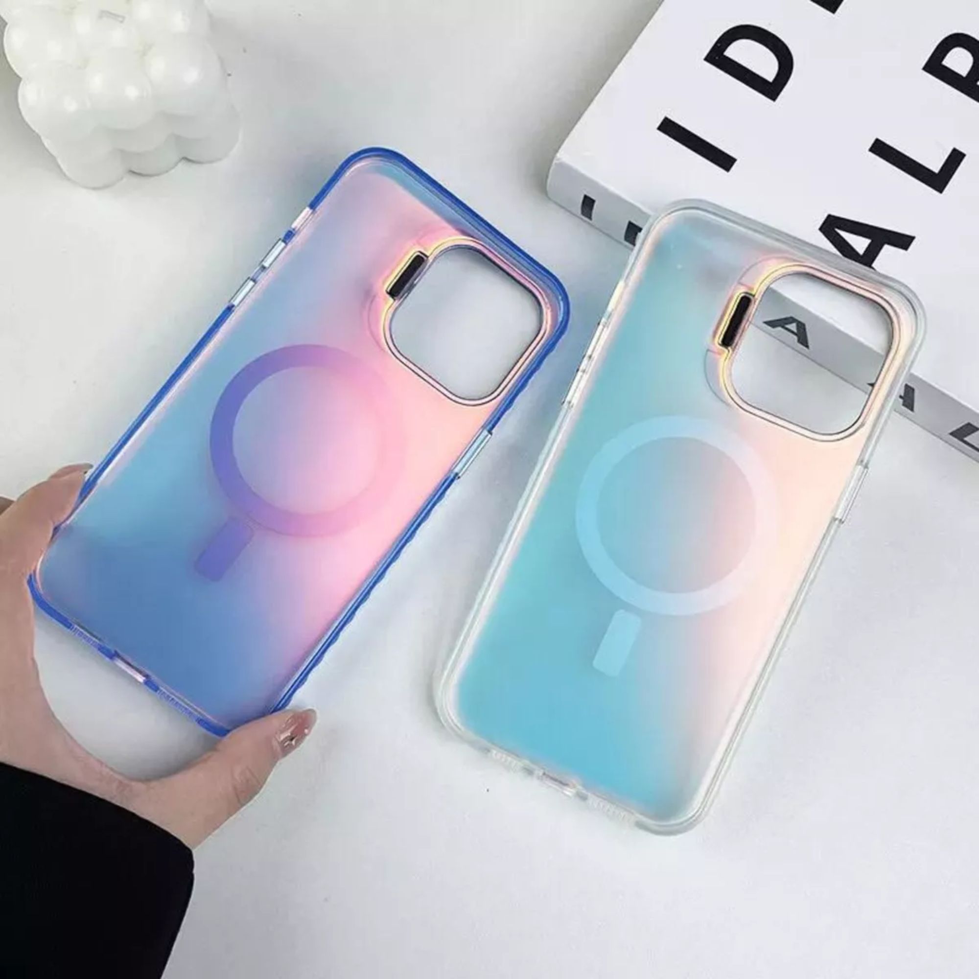 Foto 5 pulgar | Funda Case Tornasol Soporte Premium Para Iphone 16 Magsafe Para Iphone 16 Plus Color Azul