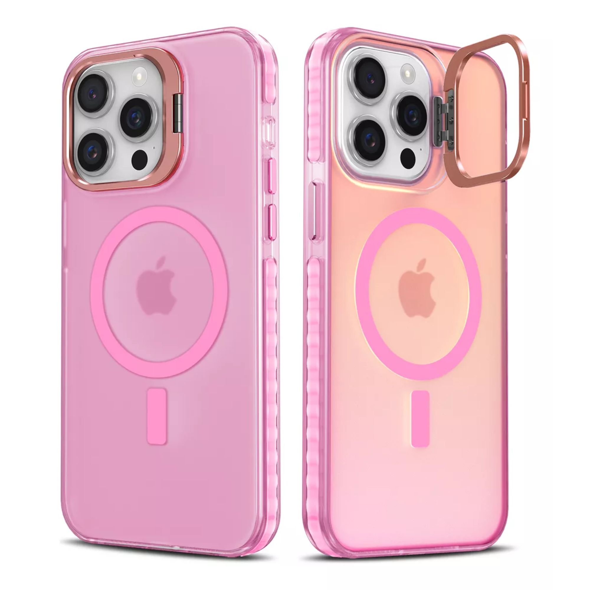 Foto 2 pulgar | Funda Case Tornasol Soporte Premium Para Iphone 16 Magsafe Para Iphone 16 Pro Color Rosa