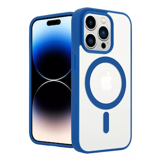 Foto 3 | Funda Magsafe Uso Rudo y Cargador iPhone 16 Plus Azul