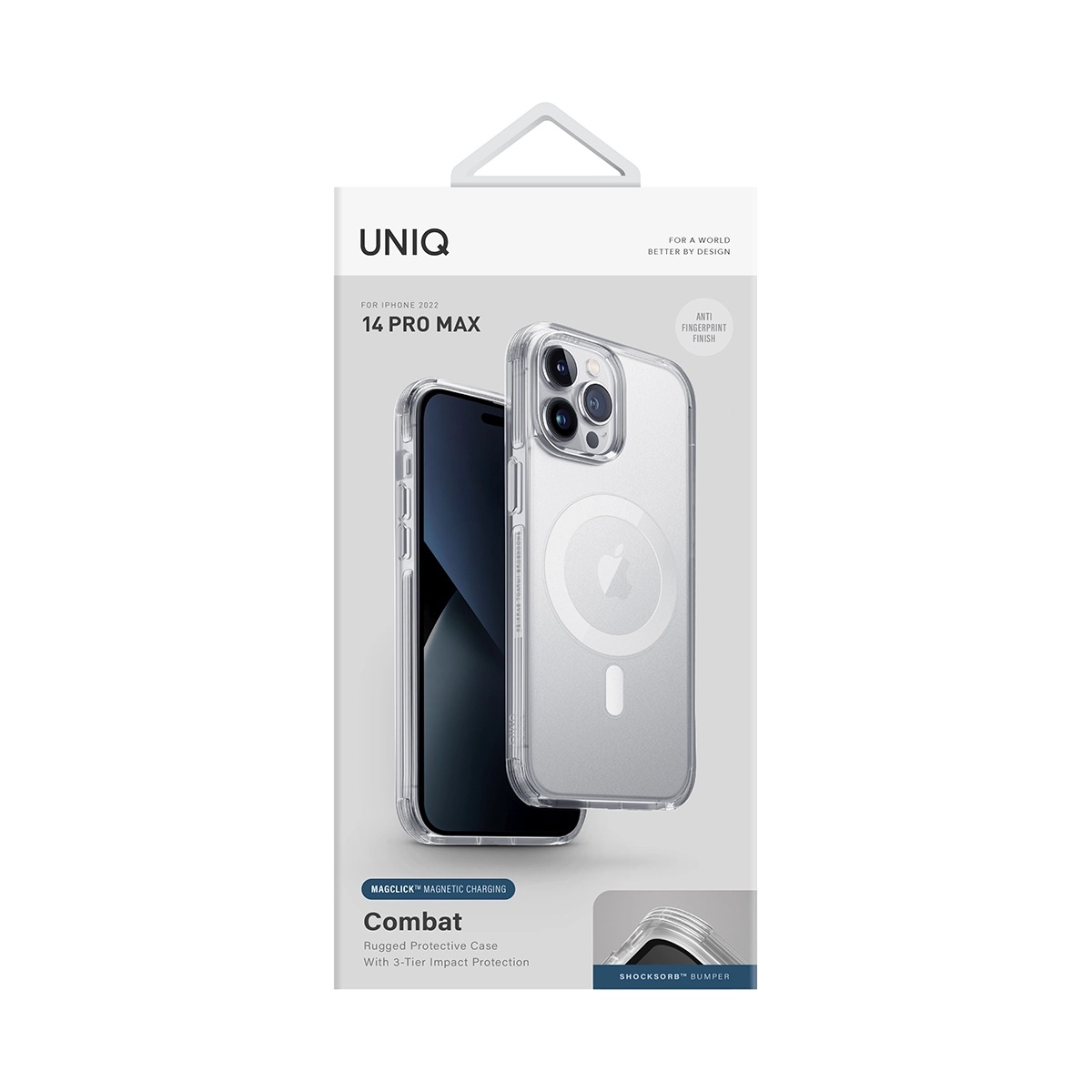 Foto 4 pulgar | Funda Transparente Híbrida para iPhone 14 Pro Max