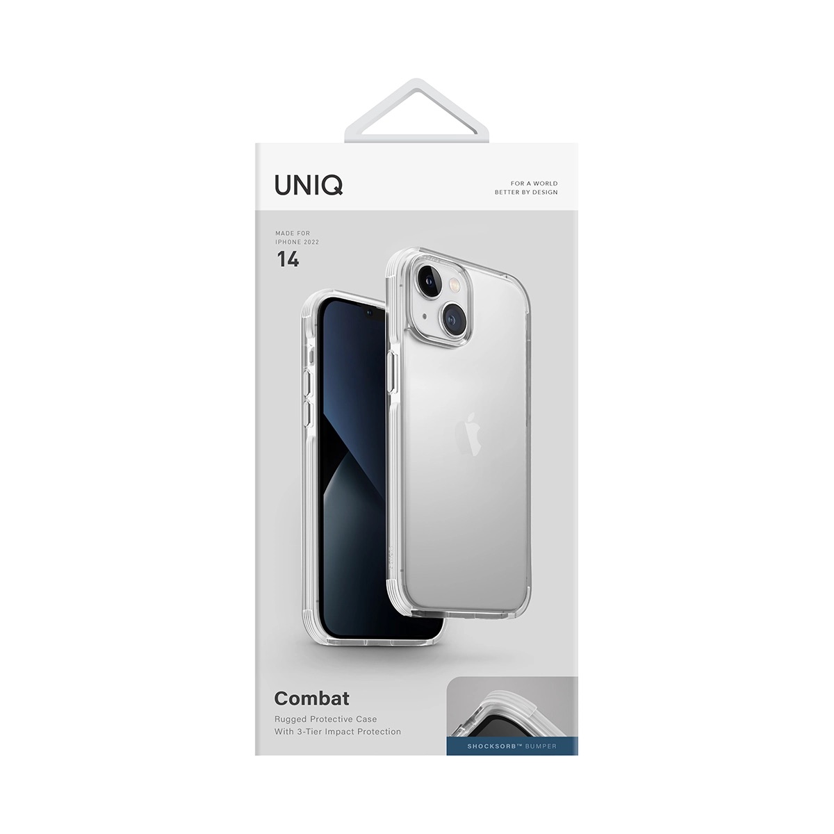 Foto 7 pulgar | Funda Transparente Uniq para iPhone 14