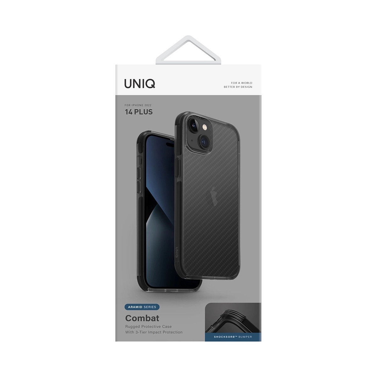Foto 7 pulgar | Funda UNIQ Combat para iPhone 14 Plus Máxima Protección Híbrida