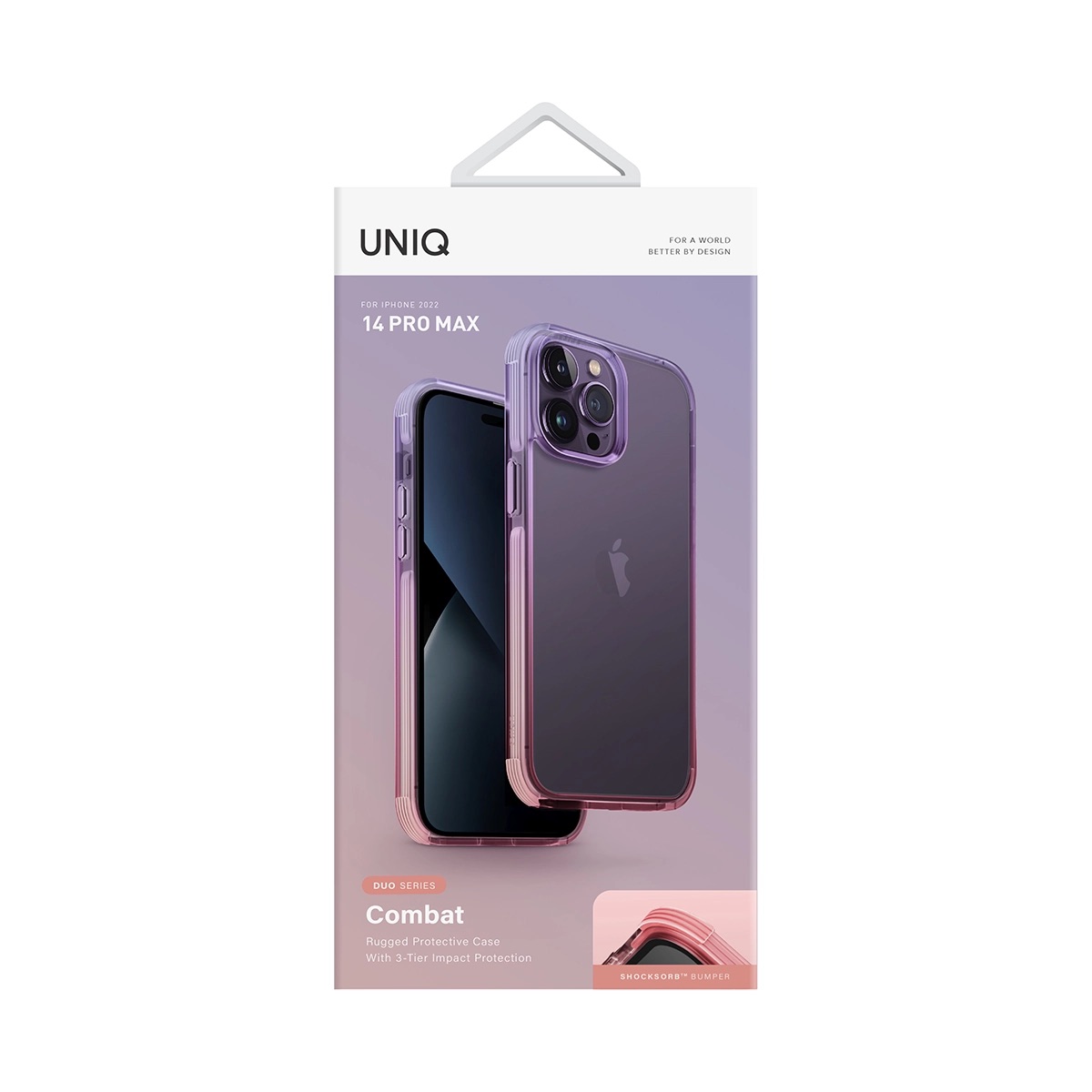 Foto 4 pulgar | Funda UNIQ Combat Duo para iPhone 14 Pro Max Máxima Protección Híbrida Bicolor