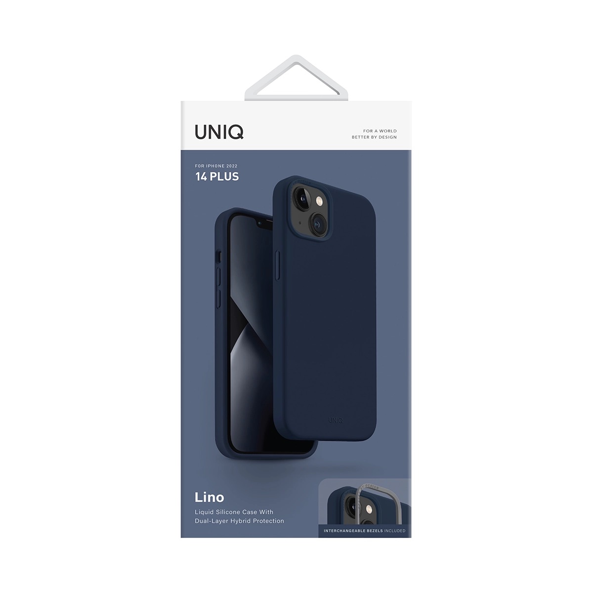 Foto 6 pulgar | Funda UNIQ Lino para iPhone 14 Plus Silicón Premium Híbrida