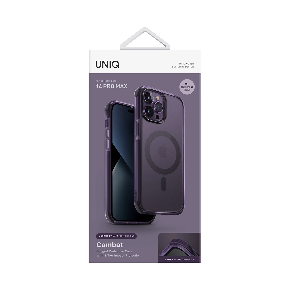 Foto 5 pulgar | Funda UNIQ Combat (MagClick) para iPhone 14 Pro Max Magsafe Máxima Protección Híbrida