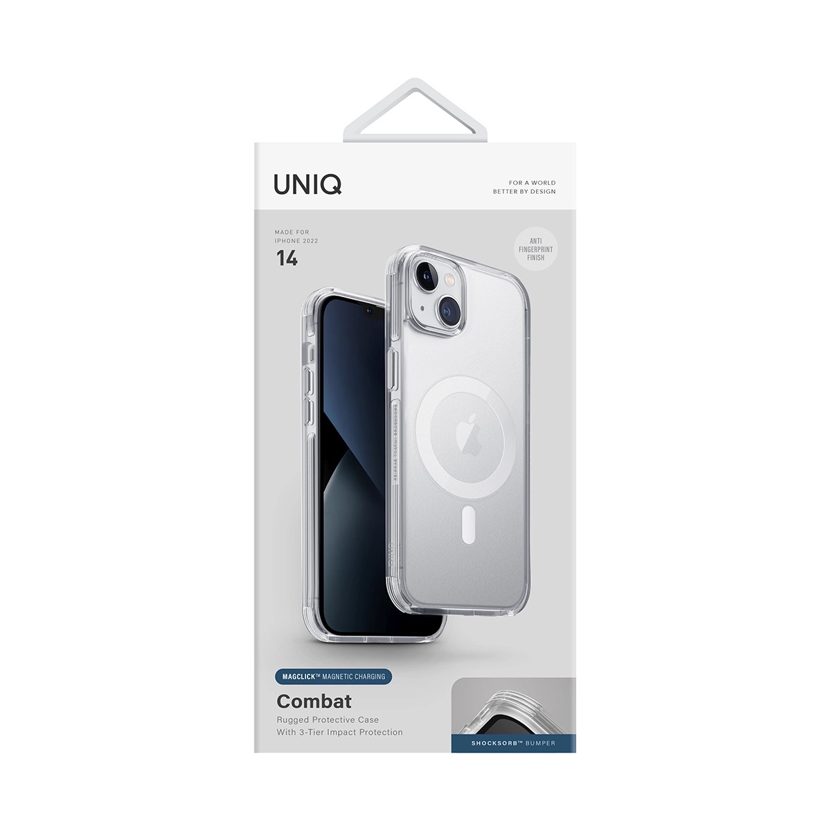 Foto 7 pulgar | Funda UNIQ Combat (Magclick) para iPhone 14 Magsafe Máxima Protección Híbrida