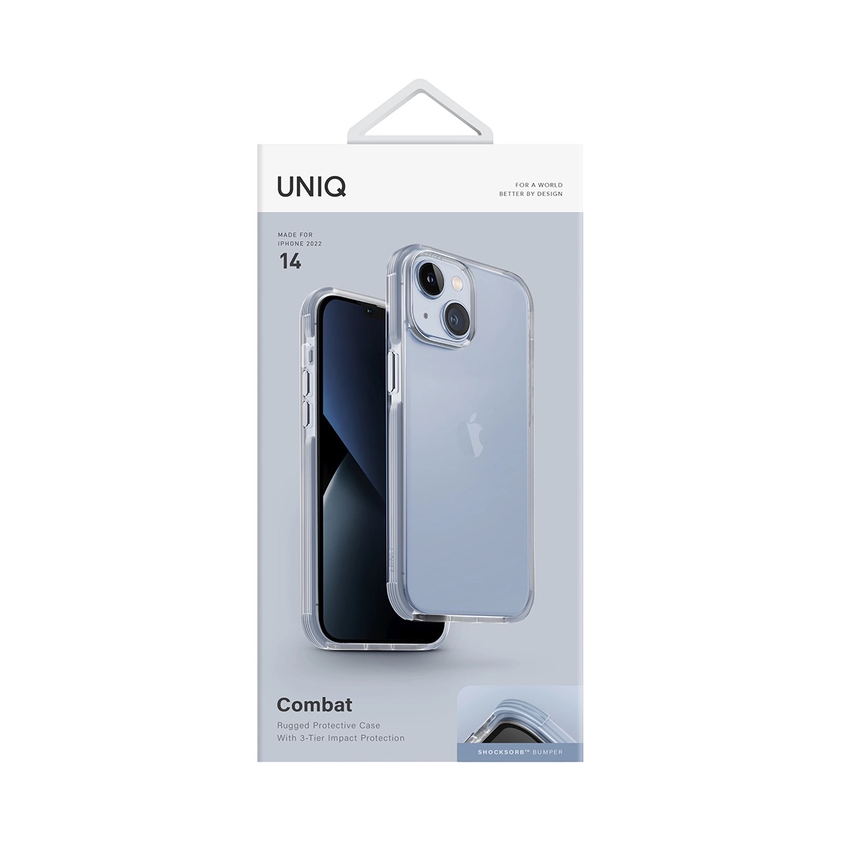 Foto 6 pulgar | Funda UNIQ Combat para iPhone 14 Máxima Protección Híbrida