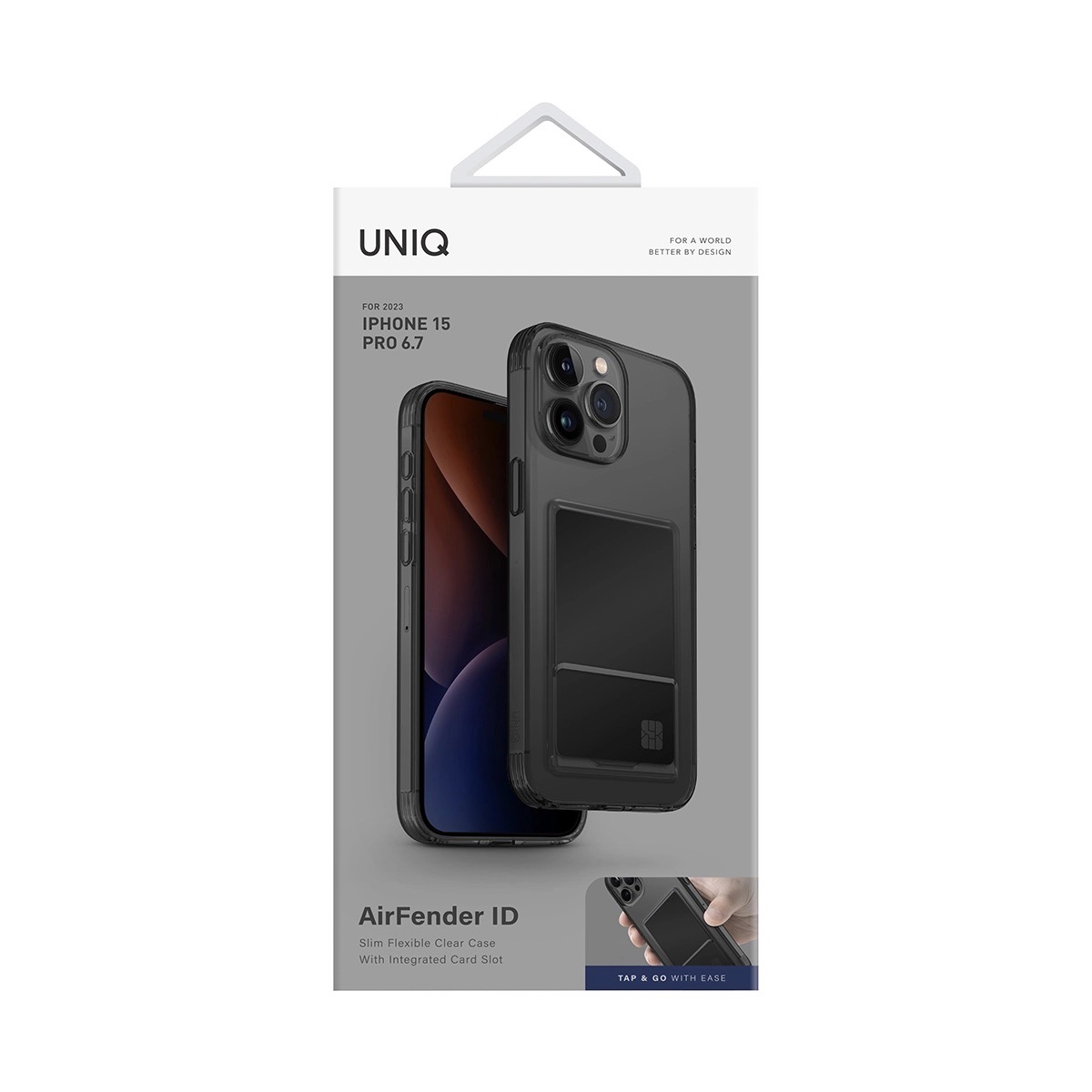 Foto 6 | Funda para iPhone 15 Pro Max Transparente con Tarjetero UNIQ Air Fender ID