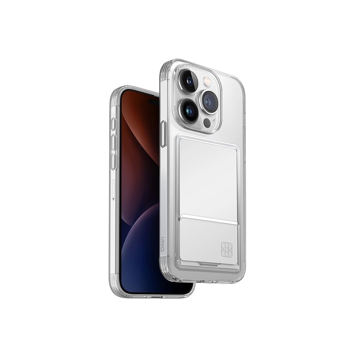 Foto 2 pulgar | Funda para iPhone 15 Pro Transparente con Tarjetero