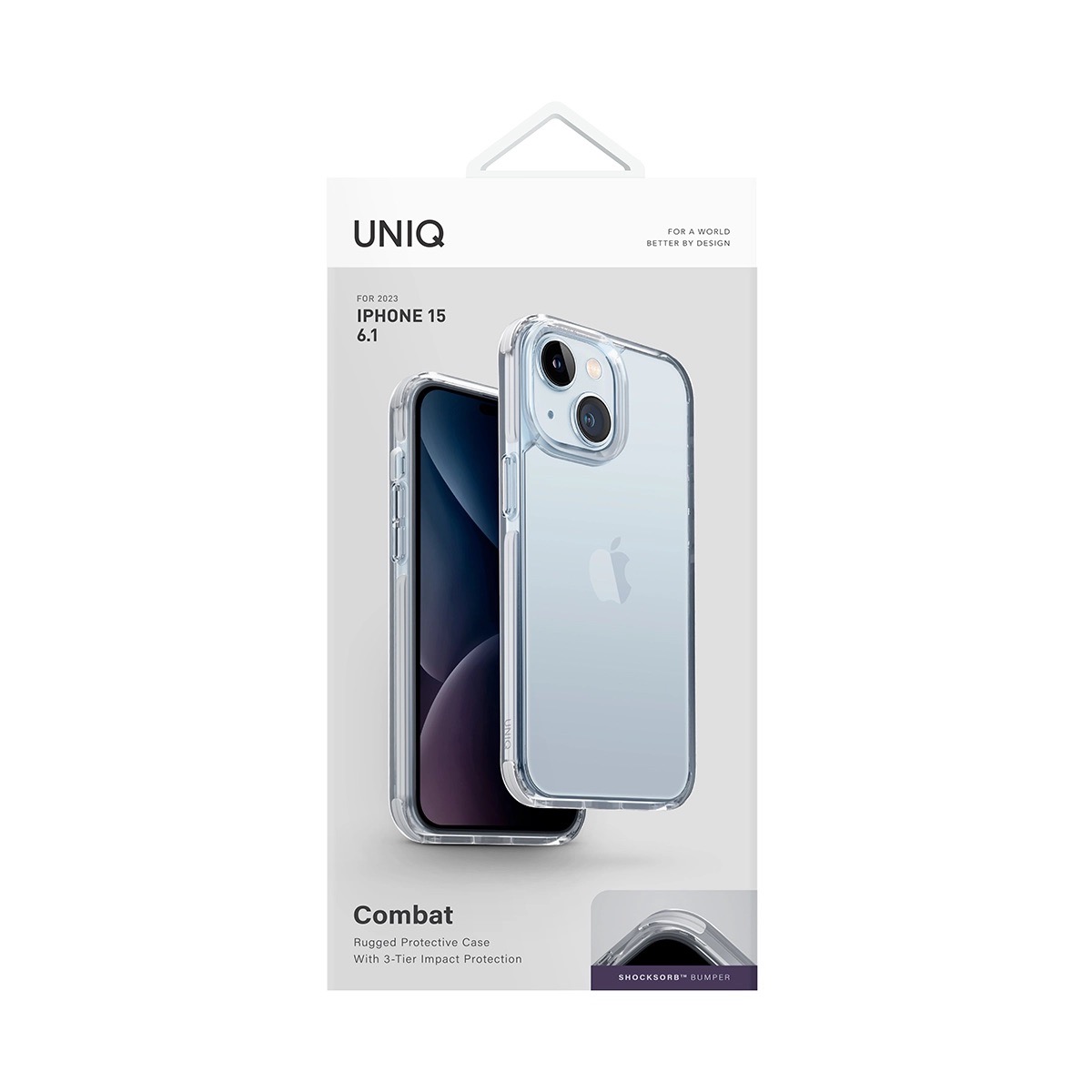 Foto 7 pulgar | Funda para iPhone 15 Máxima Protección Transparente Híbrida
