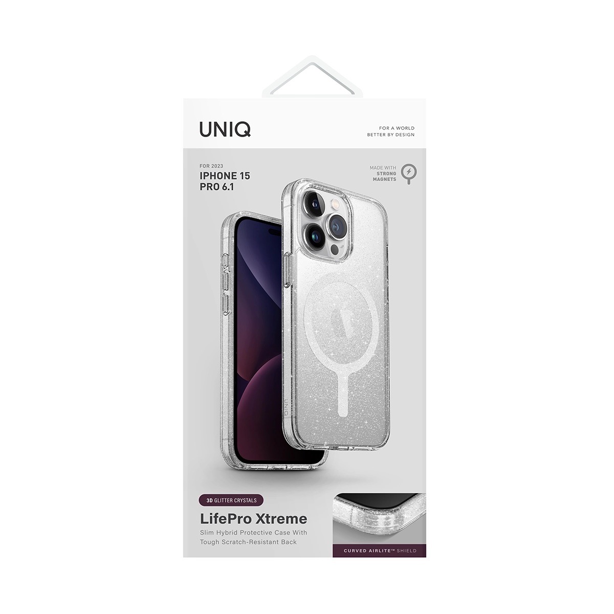 Foto 7 pulgar | Funda para iPhone 15 Pro Magsafe Transparente Rígida