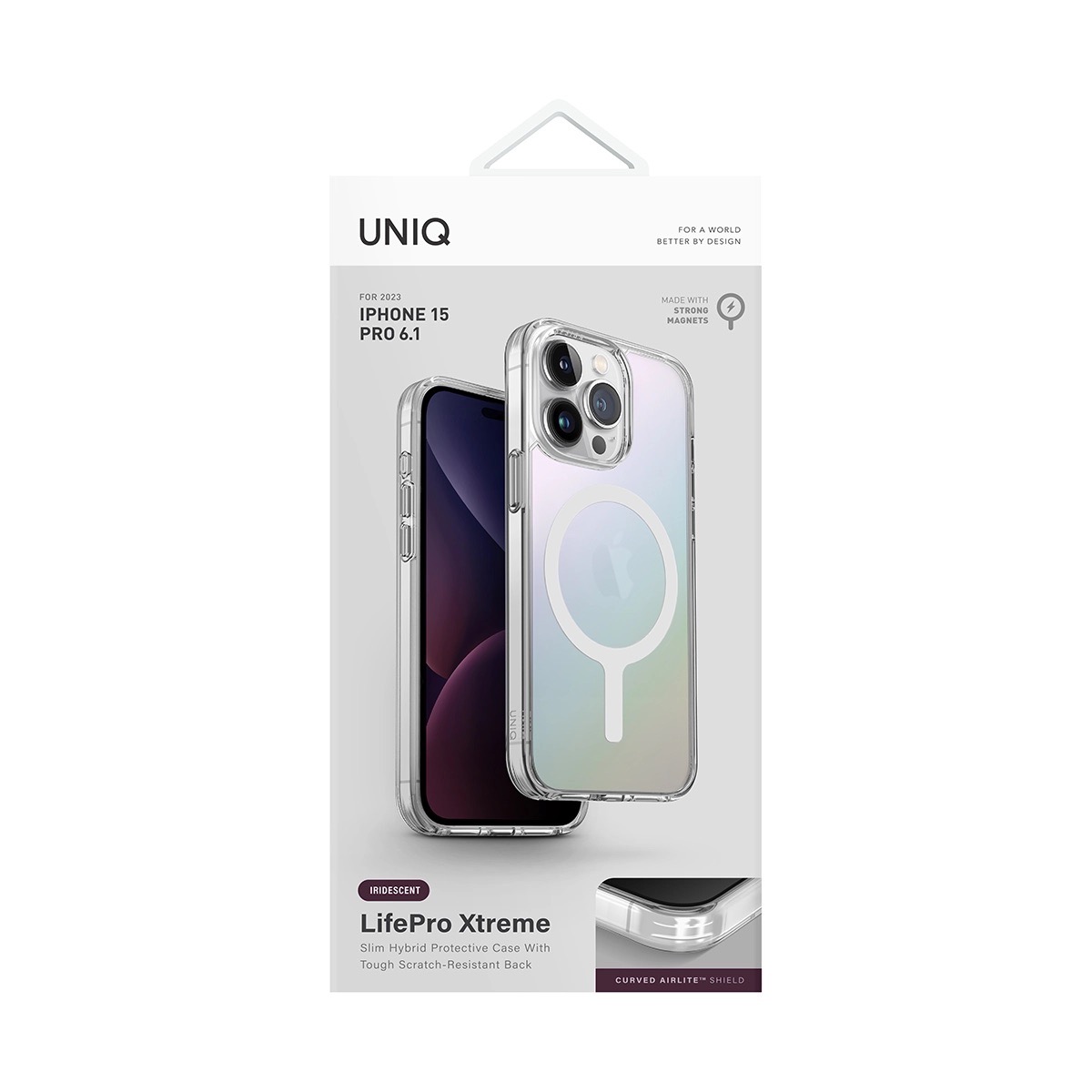 Foto 7 pulgar | Funda para iPhone 15 Pro Magsafe Transparente Rígida