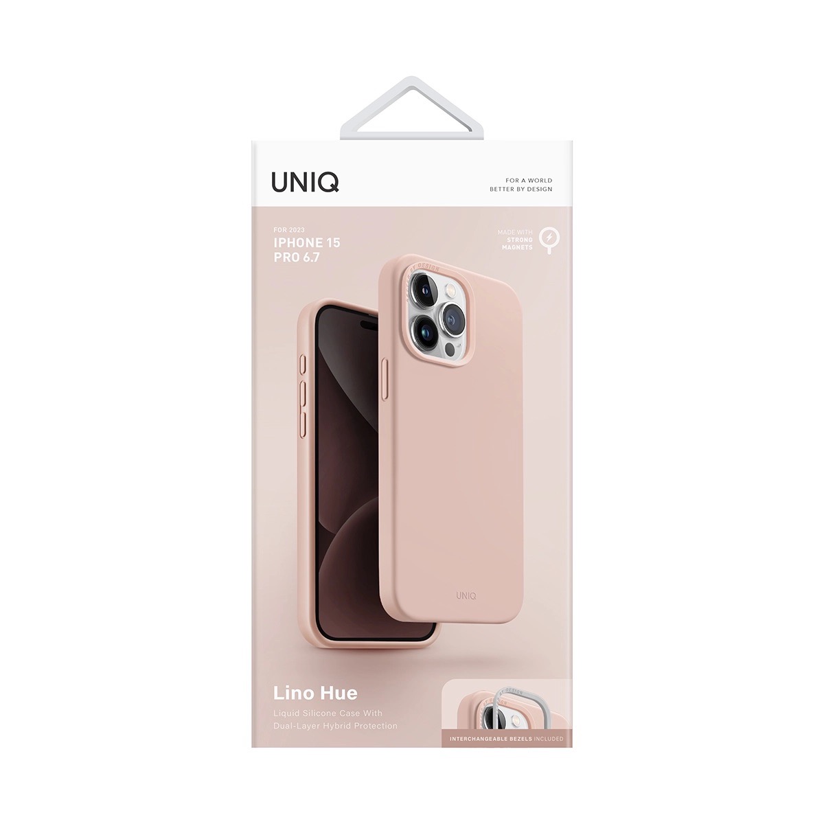 Foto 6 pulgar | Funda Para Iphone 15 Pro Max Rosa Lino (magclick™) De Uniq
