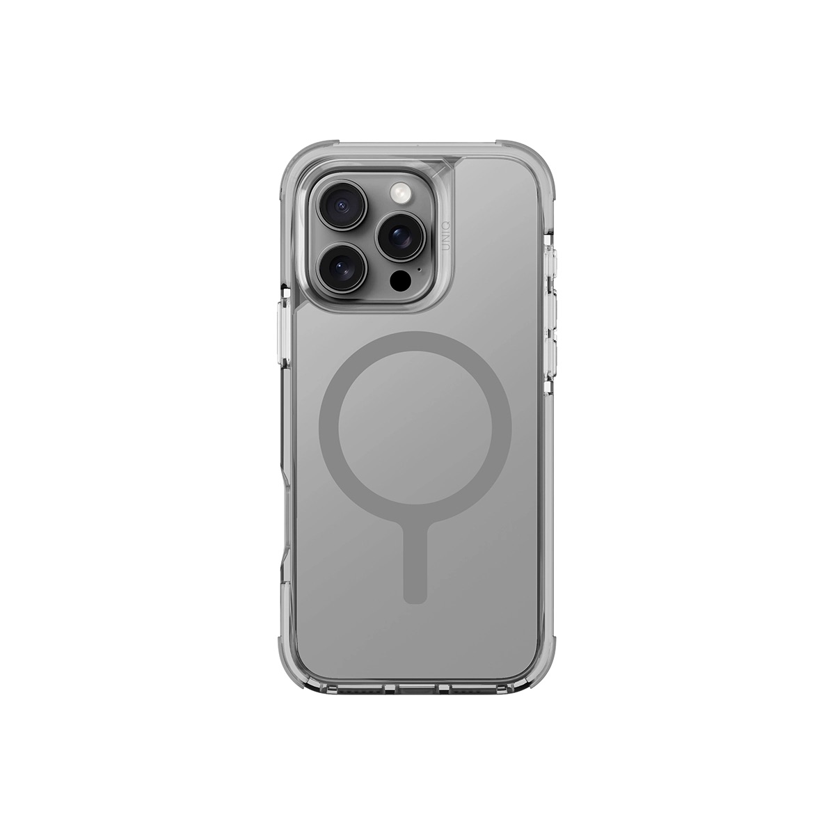 Foto 3 pulgar | Funda Para Iphone 16 Pro Gris Piedra Combat (magclick™) De Uniq