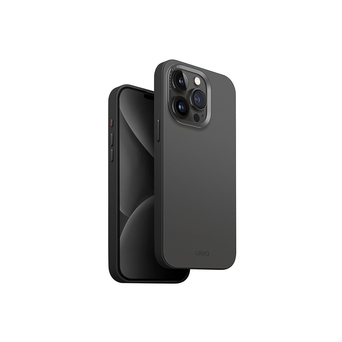 Funda Para Iphone 15 Pro Max Gris Oscuro | Negro Lyden Duo (magclick™) De Uniq