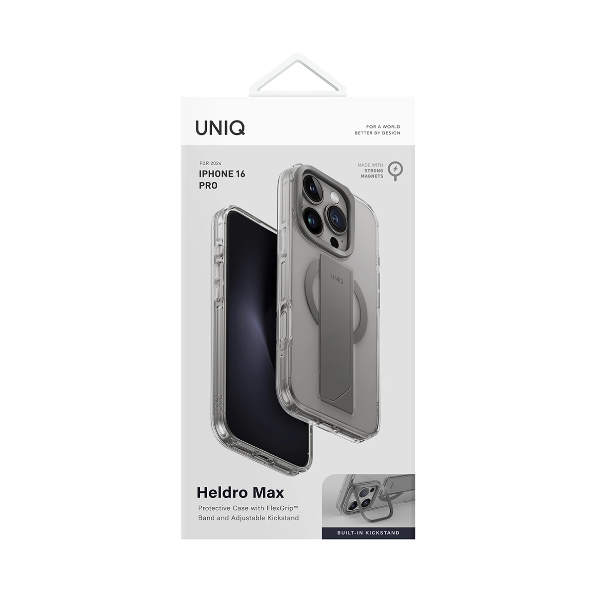 Foto 6 pulgar | Funda Para Iphone 16 Pro Transparente Heldro Max (magclick™) De Uniq
