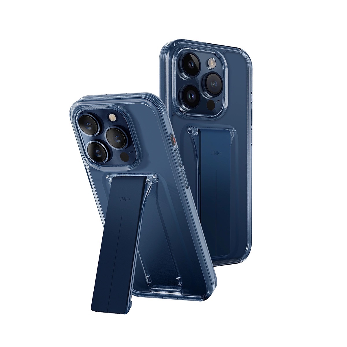 Foto 2 pulgar | Funda Para Iphone 15 Pro Azul Oscuro Heldro Mount+ De Uniq