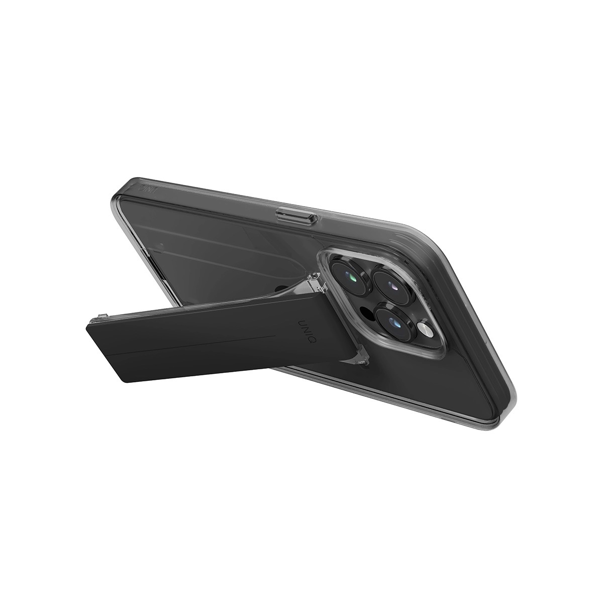 Foto 3 pulgar | Funda Para Iphone 15 Pro Max Humo Heldro Mount+ De Uniq
