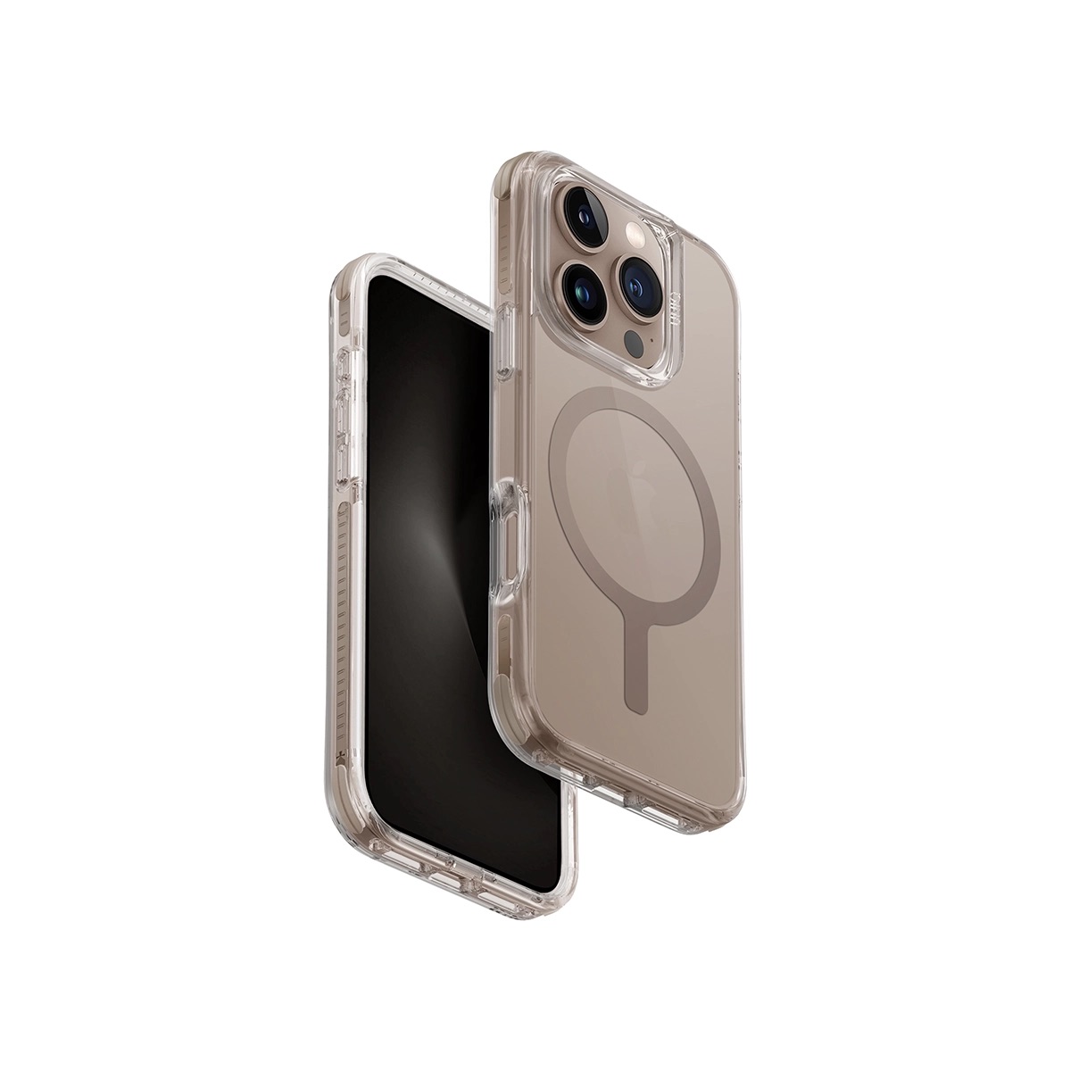 Funda Para Iphone 16 Pro Taupe Dorado Combat (magclick™) De Uniq