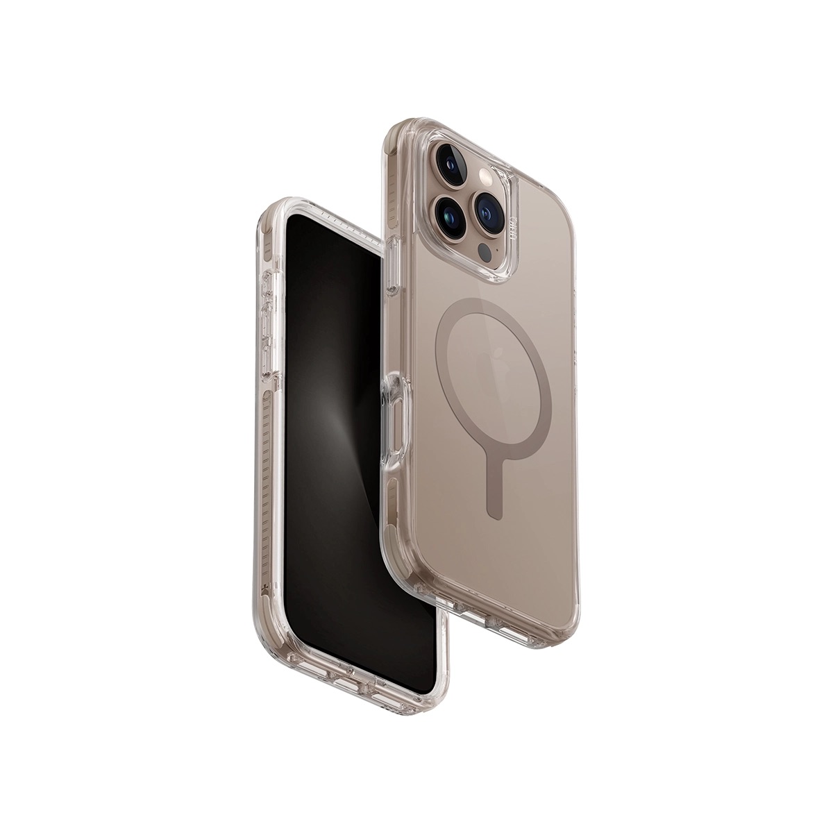 Foto 2 pulgar | Funda Para Iphone 16 Pro Max Taupe Dorado Combat (magclick™) De Uniq