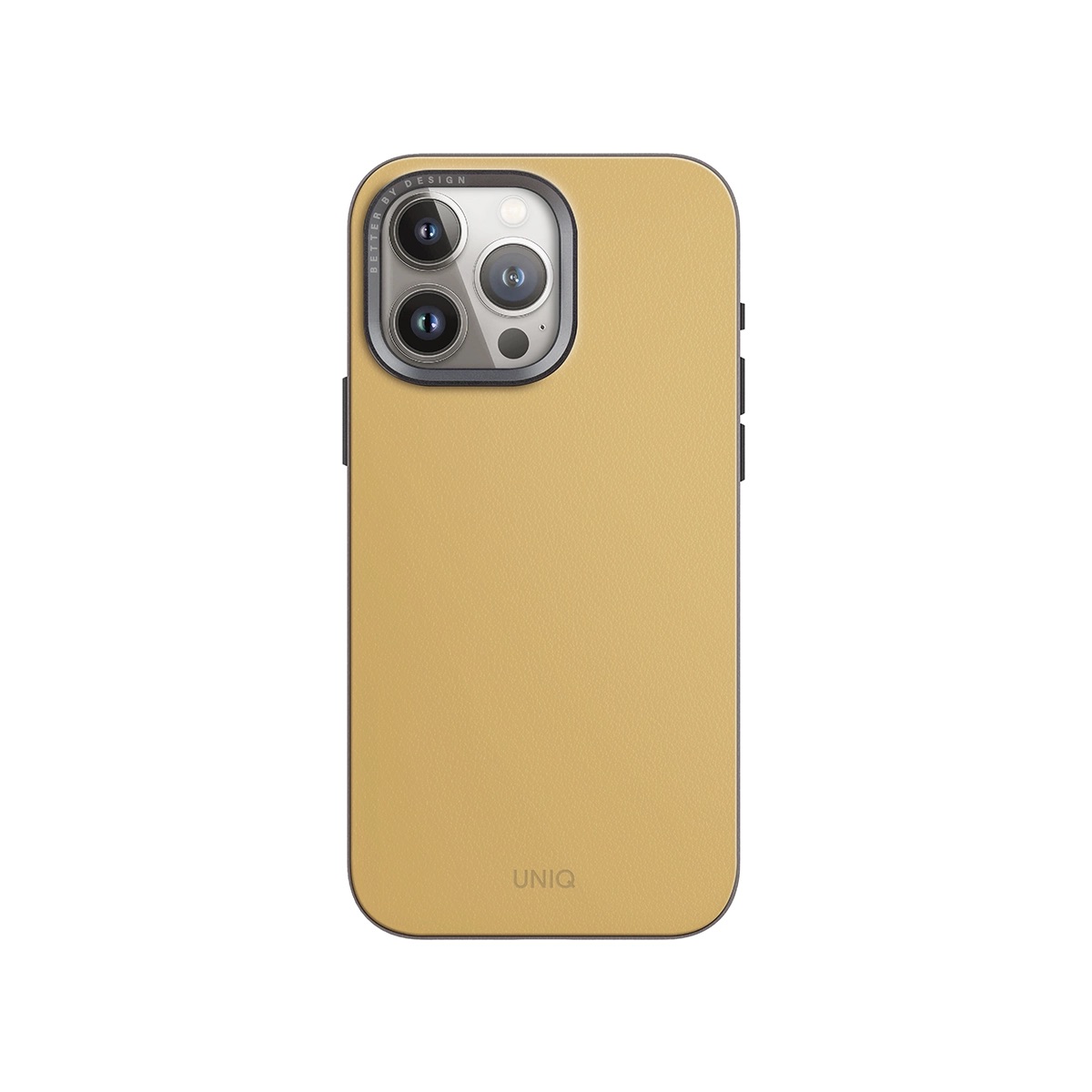 Foto 3 pulgar | Funda Para Iphone 15 Pro Max Amarillo Canario | Gris Piedra Lyden Duo (magclick™) De Uniq